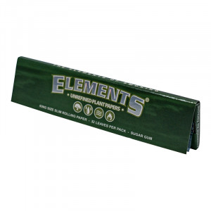 Бумажки Elements Green King Size Slim 