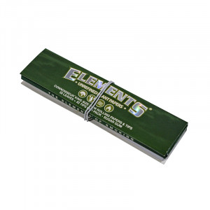 Бумажки Elements Green Connoisseur King Size Slim + Tips
