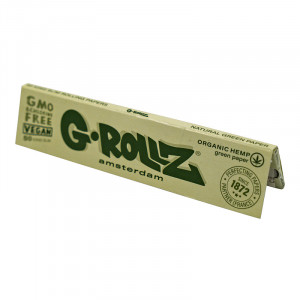 Бумажки G-ROLLZ  Organic Green Hemp King Size Slim