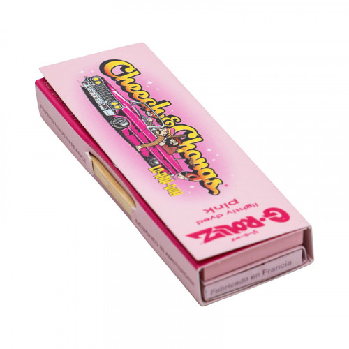 Бумажки G-ROLLZ Cheech & Chong(TM) Lowrider Pink 1/4 Papers + Tips