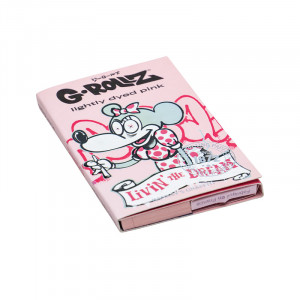 Бумажки G-ROLLZ BANKSY'S GRAFFITI Livin The Dream Pink 1¼ Papers + Tips & Tray