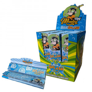 Бумажки Monkey King Blue Splash Touch Smell King Size Slim + Tips