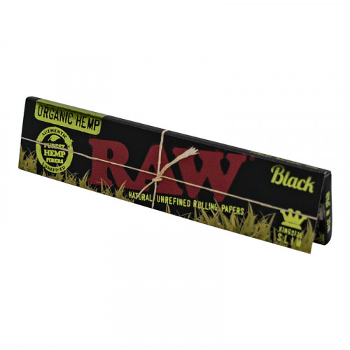 Бумажки RAW Black Organic Hemp King Size Slim